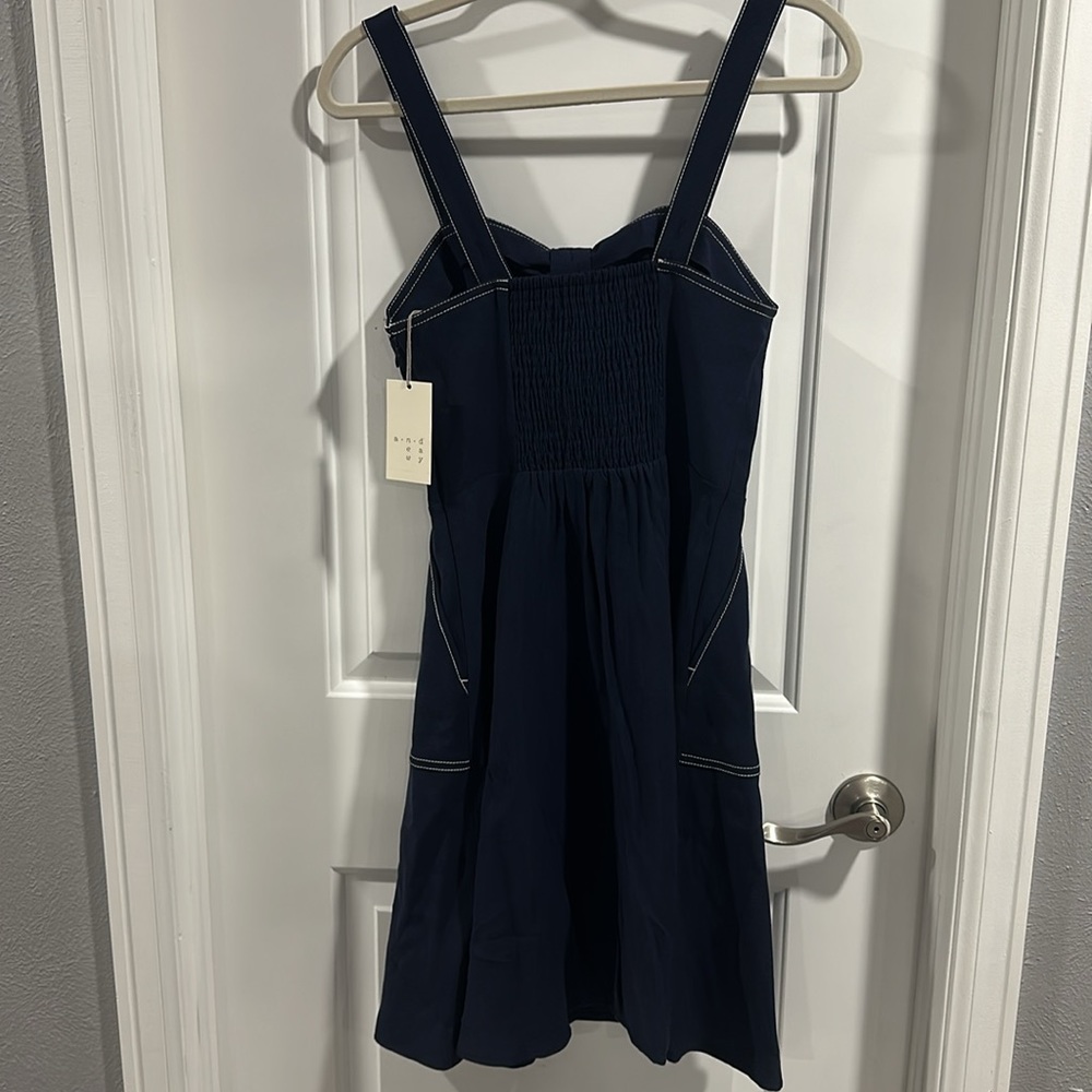 NWT A New Day Nautical Twist Tie Front Dress - Picture 13 of 13